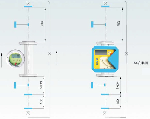金屬管浮子流量計安裝注意事項(xiàng)圖